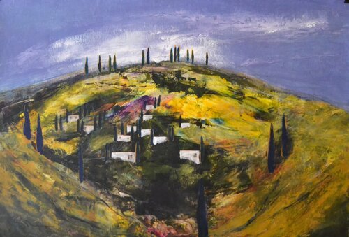 A small community de Susan Monk, Pintura a la venta en Singulart