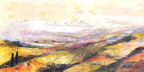 Soft Pink Haze van Susan Monk, Schilderij te koop op Singulart