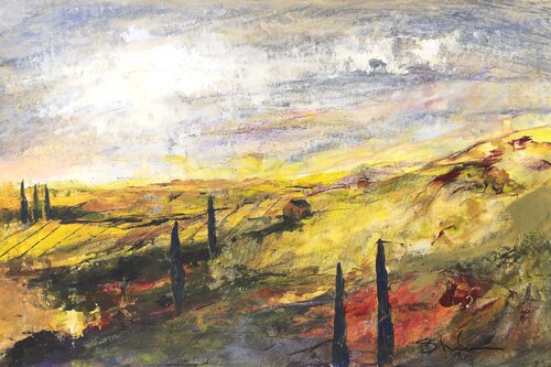 Tuscan hillsides van Susan Monk, Schilderij te koop op Singulart