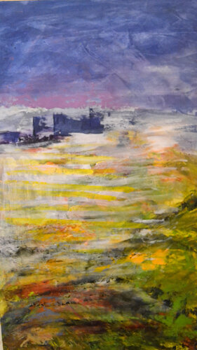 Castello amidst la nebbia van Susan Monk, Schilderij te koop op Singulart