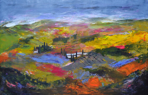 Tuscany how I see it de Susan Monk, Pintura a la venta en Singulart