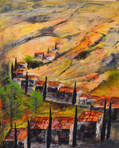 Casa di Contadini by Susan Monk, Painting for Sale on Singulart
