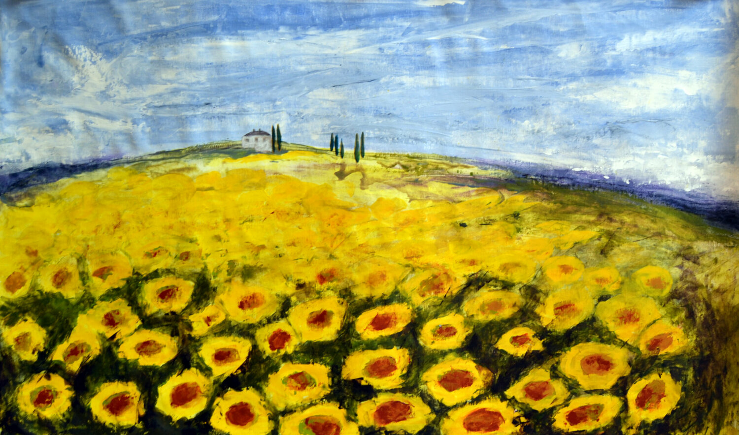 Campo di Girasole e Villa Toscana Susan Monk
