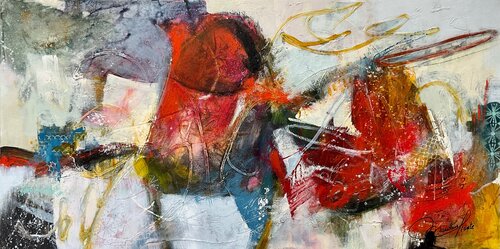 Les nouvelles sont bonnes by Marie-Claire Plante, Painting for Sale on Singulart