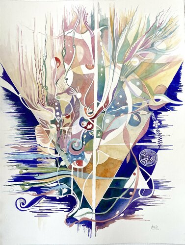 SOURCE OF LIFE by Ella Prakash, Work on Paper for Sale on Singulart