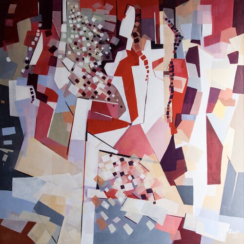 HAPPINESS van Ella Prakash, Schilderij te koop op Singulart