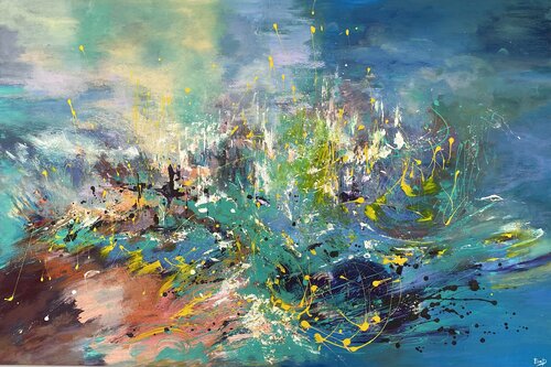 THE DEPTH van Ella Prakash, Schilderij te koop op Singulart
