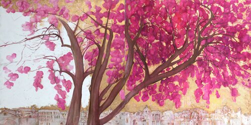 über der ewigen Stadt de Elena Starostina, Pintura a la venta en Singulart