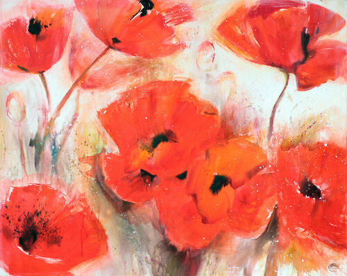 Mohnen par Elena Starostina, Peinture en vente sur Singulart