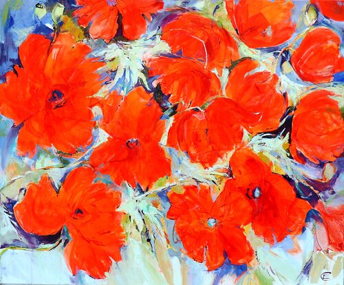 Mohnen von Elena Starostina, Malerei kaufen auf Singulart