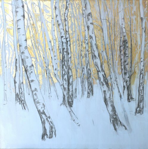 Birken van Elena Starostina, Schilderij te koop op Singulart