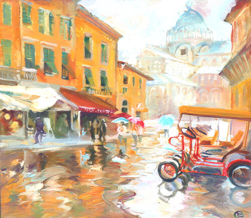 Pisa par Elena Starostina, Peinture en vente sur Singulart