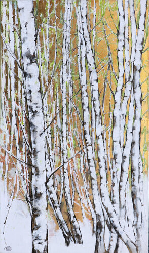 Birken by Elena Starostina, 油畫 for Sale on Singulart
