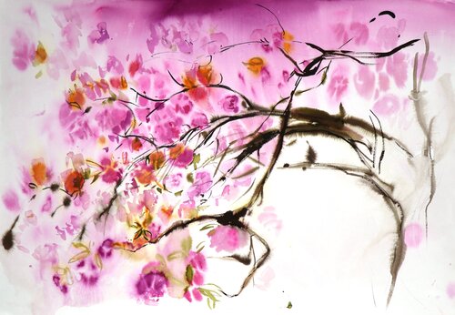 Magnolienzweig von Elena Starostina, Malerei kaufen auf Singulart