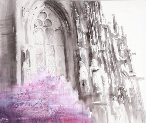 Aachener Dom by Elena Starostina, Painting for Sale on Singulart