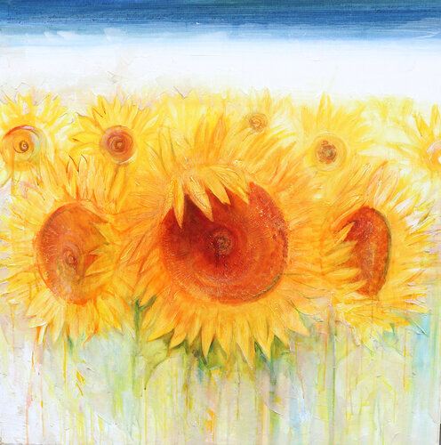Sommerblumen van Elena Starostina, Schilderij te koop op Singulart