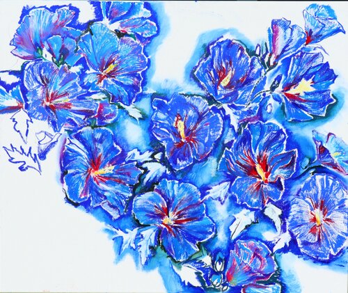 Hubis Blumen von Elena Starostina, Malerei kaufen auf Singulart