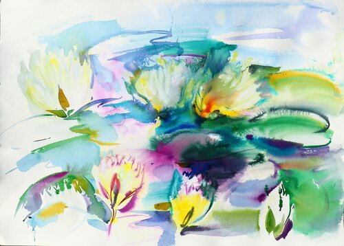 Seerosen von Elena Starostina, Malerei kaufen auf Singulart