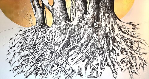 Roots of time par Elena Starostina, Peinture en vente sur Singulart