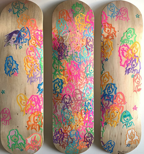 Ride on Colorz par Caroline Montigneaux, Peinture en vente sur Singulart