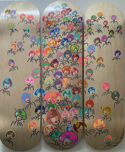 Crazy Ride par Caroline Montigneaux, Peinture en vente sur Singulart