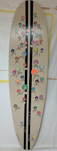 Surf « O’Nana » von Caroline Montigneaux, Malerei kaufen auf Singulart