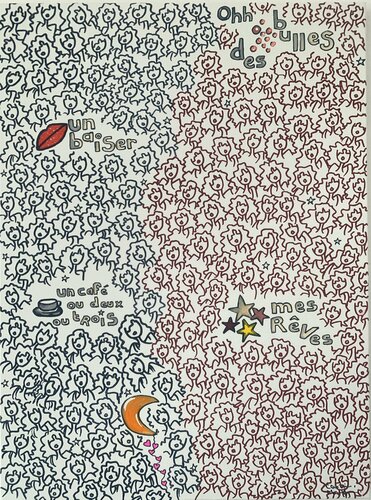 Tout le monde sauf toi by Caroline Montigneaux, Painting for Sale on Singulart