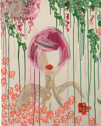 La courbe de tes yeux di Caroline Montigneaux, Pittura in vendita su Singulart