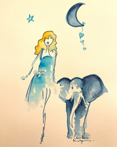 Africa Queen par Caroline Montigneaux, Dessin en vente sur Singulart