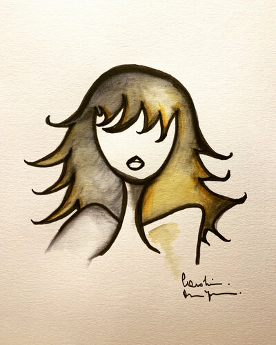 On regarde tomber le jour par Caroline Montigneaux, Dessin en vente sur Singulart