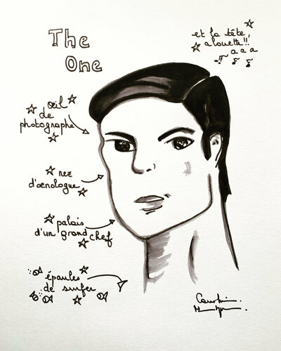 The one by Caroline Montigneaux, Drawing for Sale on Singulart