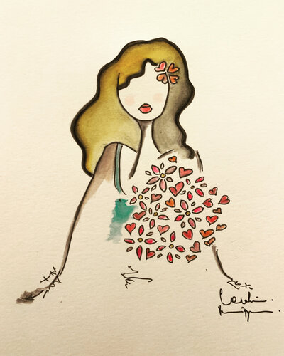 Si tu crois un jour que tu m’aimes par Caroline Montigneaux, Dessin en vente sur Singulart