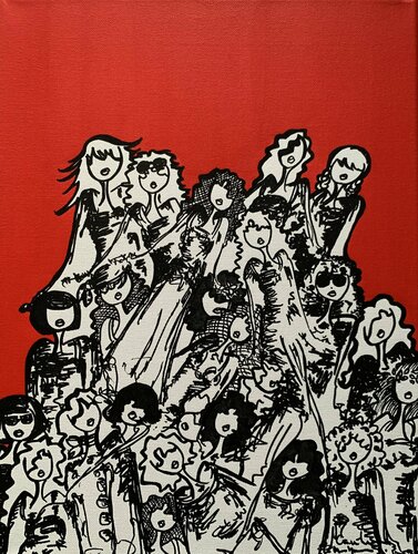Folie douce par Caroline Montigneaux, Peinture en vente sur Singulart