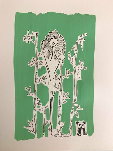 Bambou Nana by Caroline Montigneaux, Drawing for Sale on Singulart