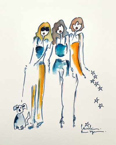 Charlie´s Angelz par Caroline Montigneaux, Dessin en vente sur Singulart