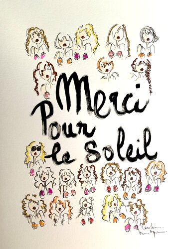 Merci pour le soleil di Caroline Montigneaux, Disegno in vendita su Singulart
