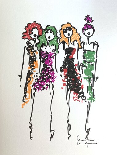 Summer slow van Caroline Montigneaux, Tekening te koop op Singulart