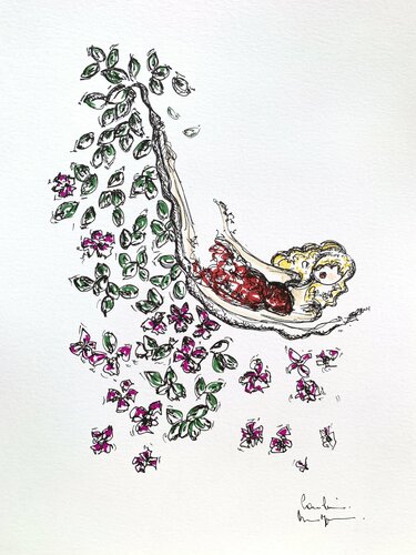 Nature by Caroline Montigneaux, Drawing for Sale on Singulart