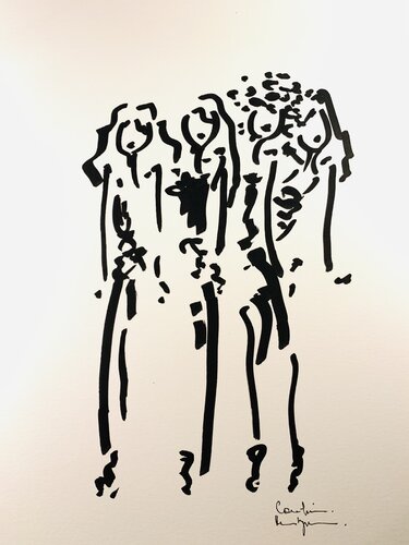 Je me souviens d’un matin par Caroline Montigneaux, Dessin en vente sur Singulart