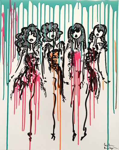 Zebra Nanas par Caroline Montigneaux, Peinture en vente sur Singulart