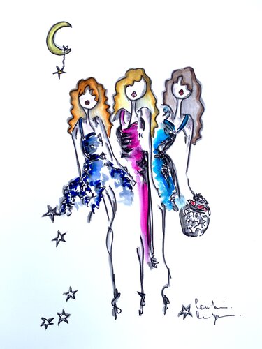 Heure d’hiver par Caroline Montigneaux, Dessin en vente sur Singulart