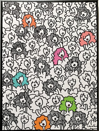 Pop and co di Caroline Montigneaux, Pittura in vendita su Singulart