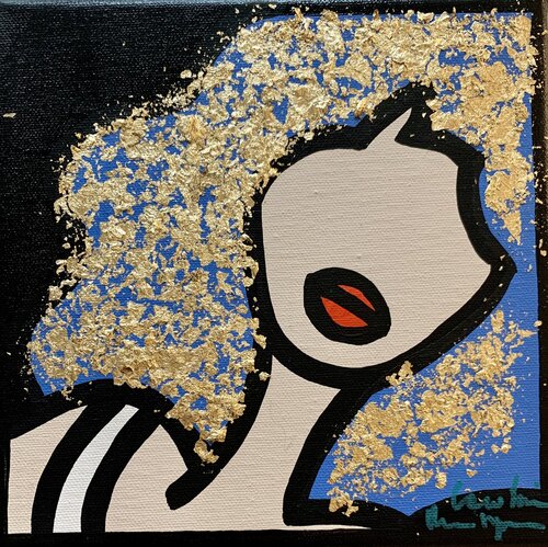 Golden Blueberry par Caroline Montigneaux, Peinture en vente sur Singulart