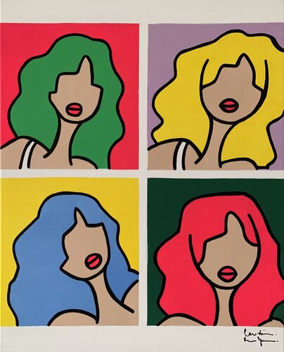 We love you, Andy di Caroline Montigneaux, Pittura in vendita su Singulart