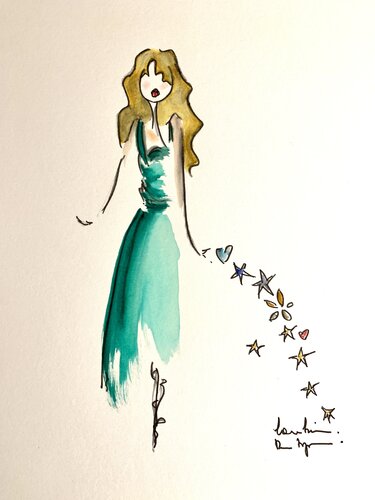 Comme un air de printemps par Caroline Montigneaux, Dessin en vente sur Singulart