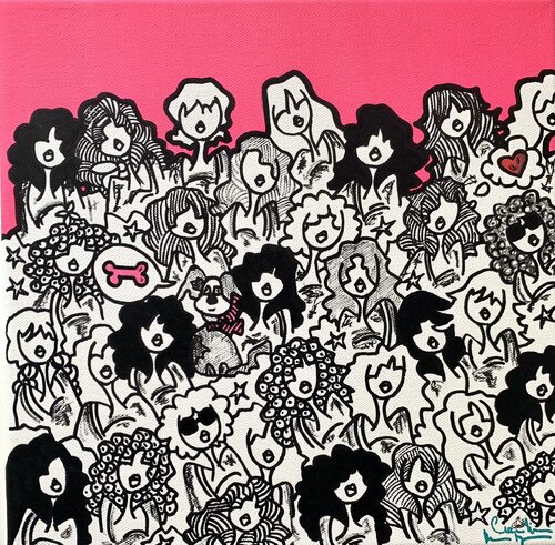 Pschiiit Framboise par Caroline Montigneaux, Peinture en vente sur Singulart
