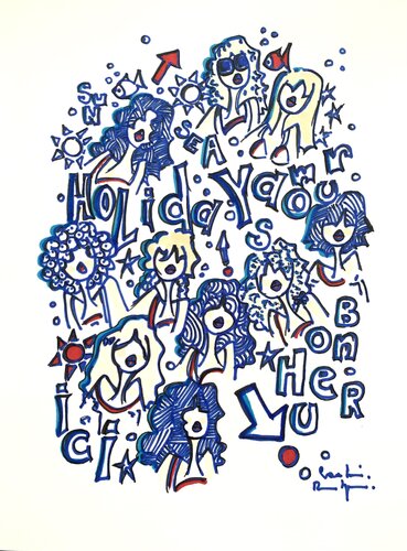 The French Riviera di Caroline Montigneaux, Disegno in vendita su Singulart