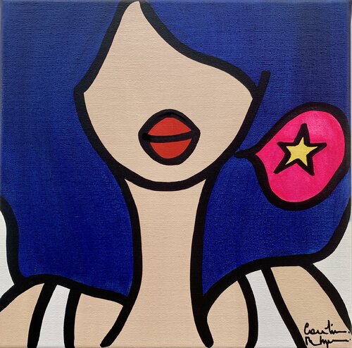 Superman, where are you ? di Caroline Montigneaux, Pittura in vendita su Singulart