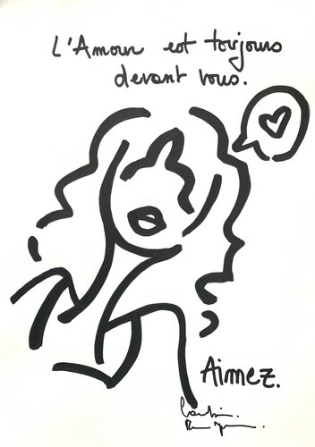 Aimez by Caroline Montigneaux, Drawing for Sale on Singulart