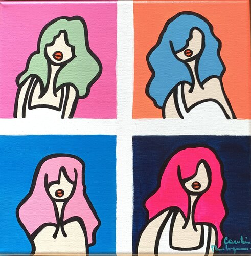 Myrtille Fuschia by Caroline Montigneaux, Painting for Sale on Singulart